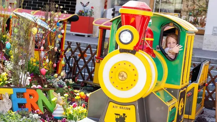 Der Osterzug lässt die Kinderherzen höher schlagen