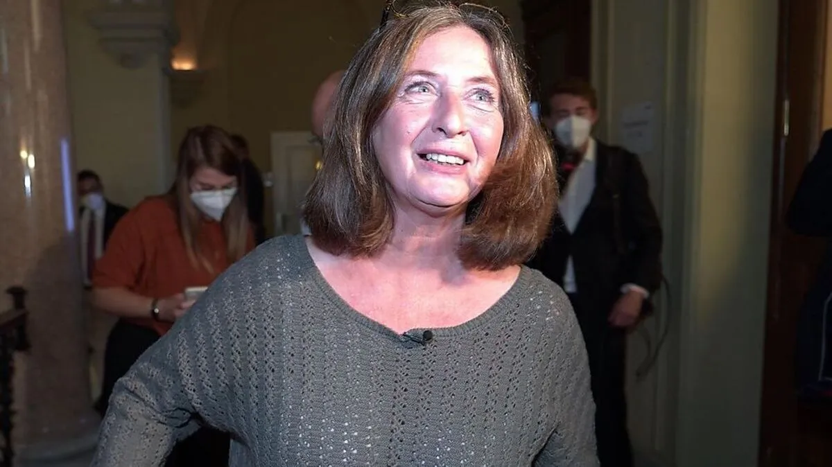 Elke Kahr am Wahlabend