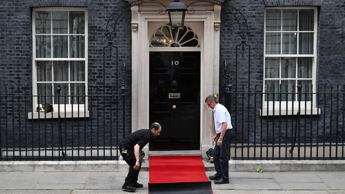 May ließ für Trump den roten Teppich ausrollen