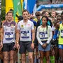 Am Start zum Glockner-Berglauf waren alle Asse noch ziemlich entspannt