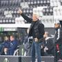 Viele Plätze blieben hinter LASK-Trainer Markus Schopp während der Conference-League-Partie gegen Djurgardens IF frei