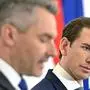 Im Krisenstab: Innenminister Karl Nehammer und Kanzler Sebastian Kurz