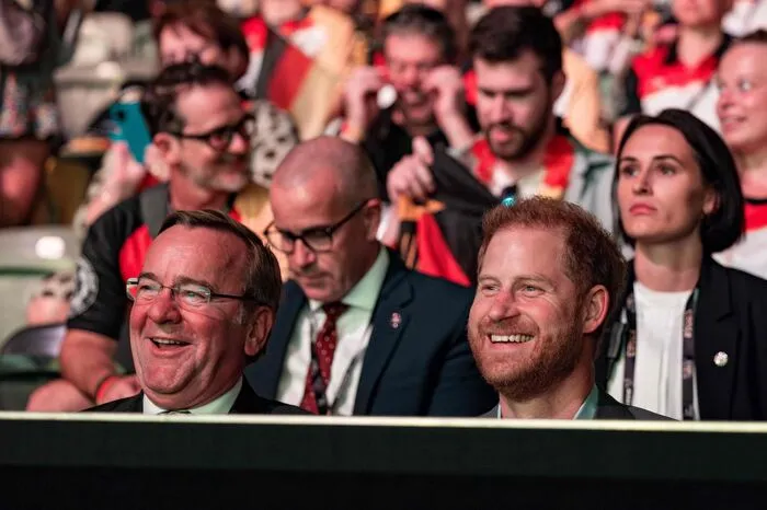 Prinz Harry und der deutsche Verteidigungsminister Boris Pistorius