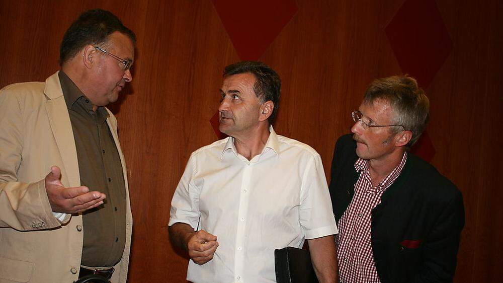 Gerald Hauser (St. Jakob), Franz Hopfgartner (Hopfgarten) und Vitus Monitzer (St. Veit) wollen das Wasser der Schwarzach in Energie umwandeln