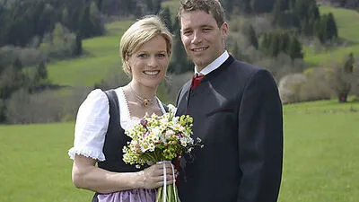 Marlies Schild und Benjamin Raich
