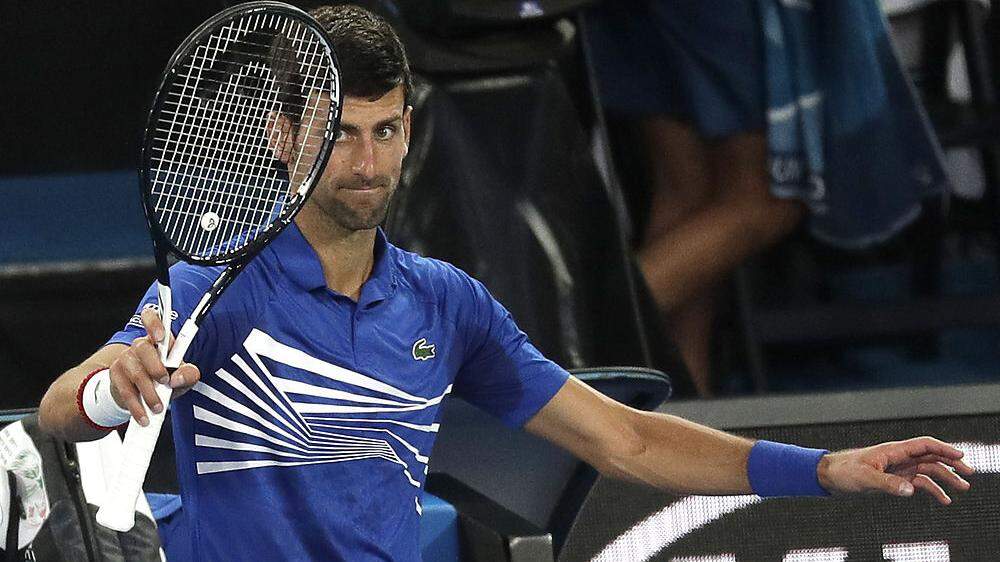Novak Djokovic nach dem Sieg über Nishikori