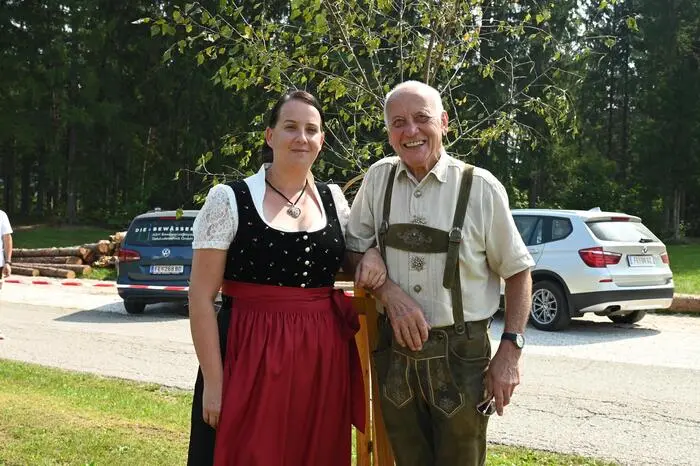 Obfrau Martina Gruber und Eduard Reiner