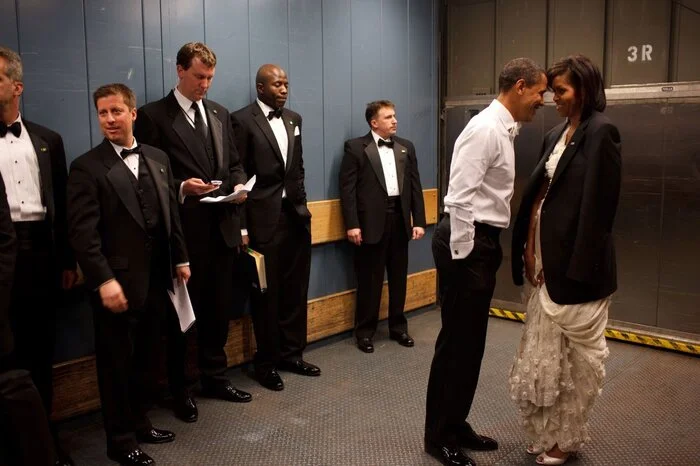 ... und die intimen Momente, die uns die Obamas so sympathisch machten.