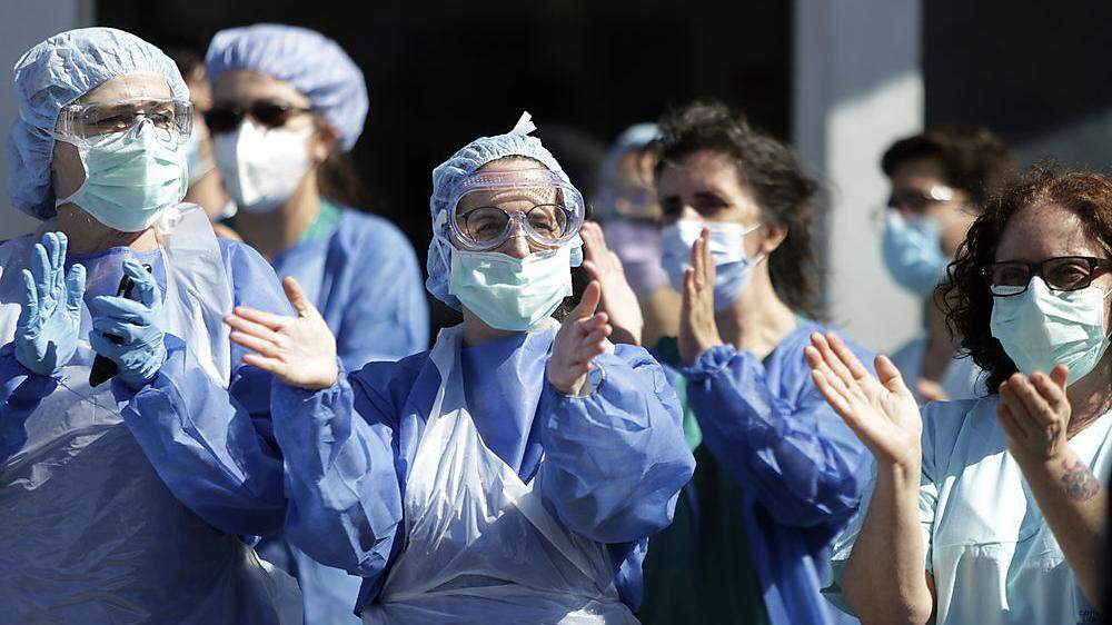 Applaus für das Gesundheitspersonal in Lissabon