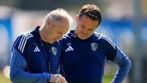 WAC-Chefcoach Thomas Silberberger mit Co-Trainer Hannes Jochum