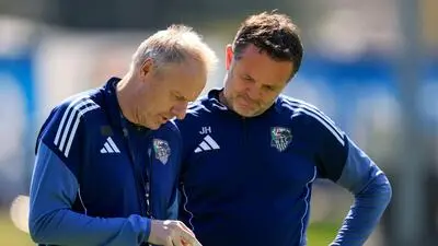 WAC-Chefcoach Thomas Silberberger mit Co-Trainer Hannes Jochum