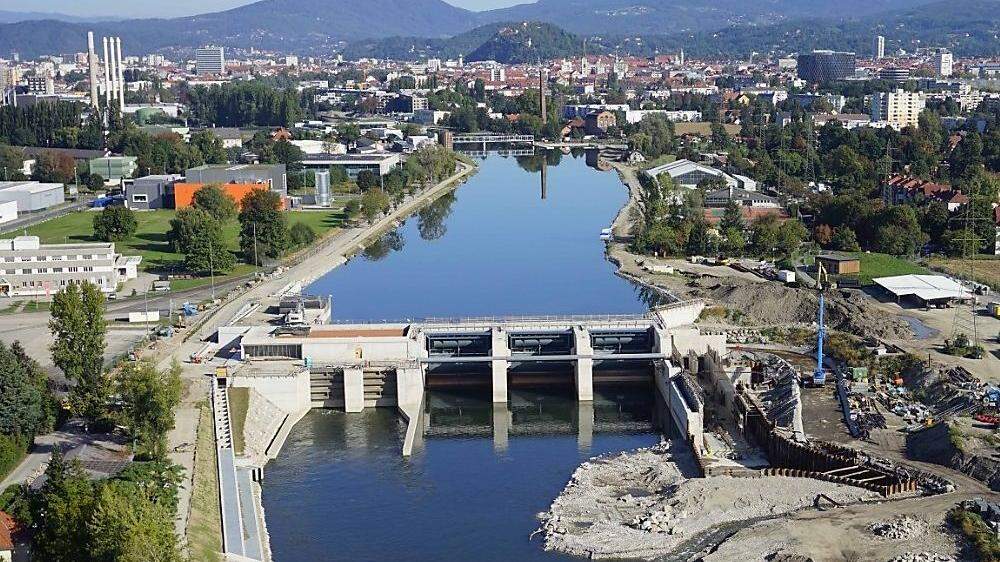 Das Murkraftwerk in Graz
