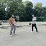 Stefan Kohl und Manuel Faist bauen in Pöllau auf dem Areal zwischen Fußballplatz und Tennishalle eine neue Padel-Tennisanlage