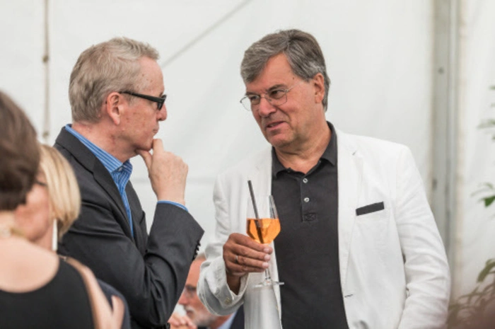 Grazmuseum-Chef Otto Hochreiter im Gespräch mit ORF-Stiftungsrat Herwig Hösele.