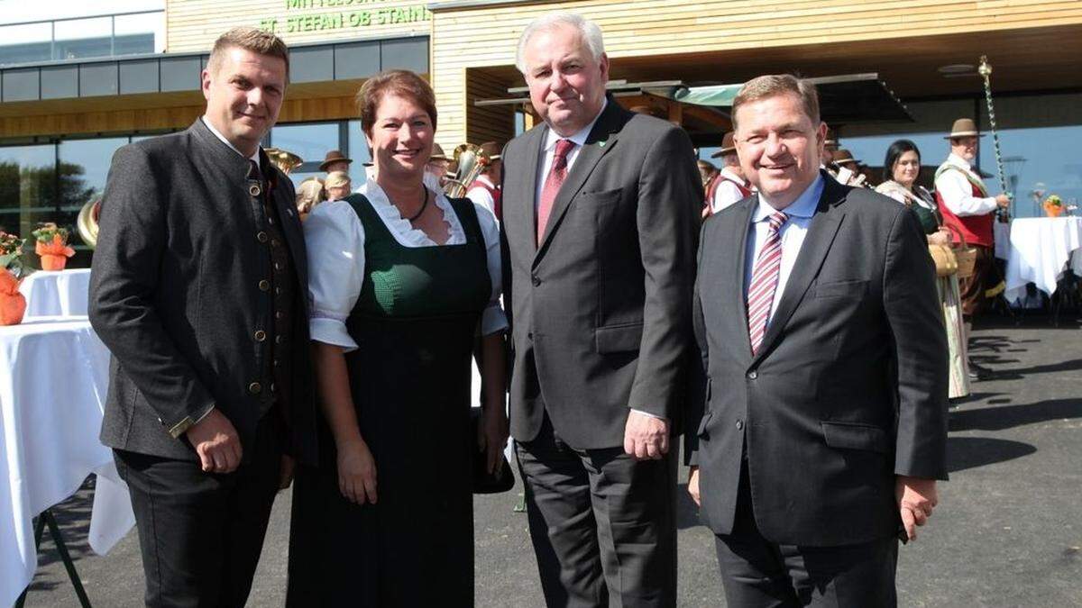 Stephan Oswald, Maria Skazel, Hermann Schützenhöfer und Werner Amon