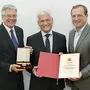 Landeshauptmann Peter Kaiser, Ferdinand Sablatnig und Landesrat Ulrich Zafoschnig