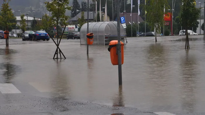Vor allem die Stadt Voitsberg hat das Unwetter am Freitagnachmittag hart getroffen.