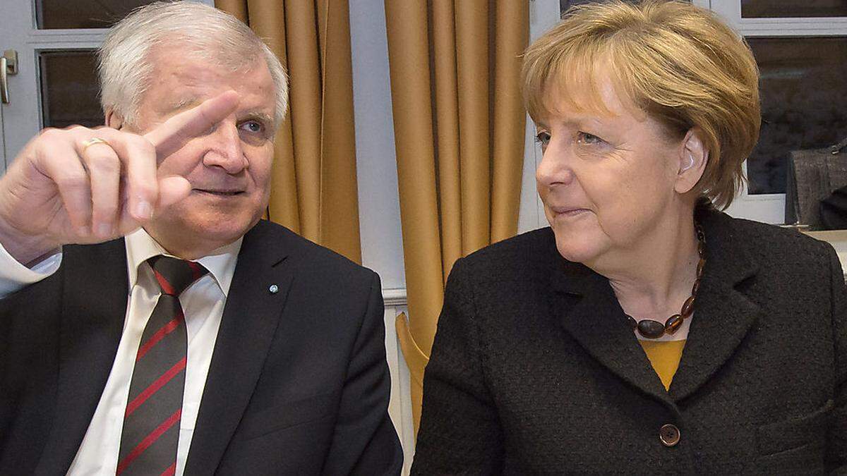 Seehofer und Merkel