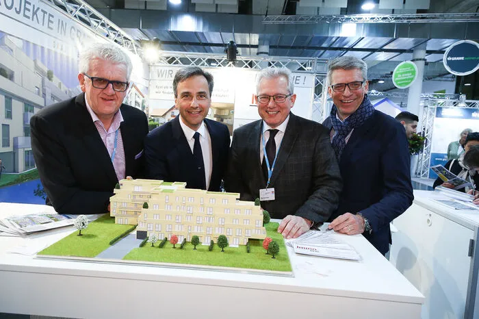 Gerald Gollenz (WKO), Bürgermeister Siegfried Nagl, Thomas Spann (Kleine Zeitung) &amp; Dieter Kinzer (Notariatskammer)