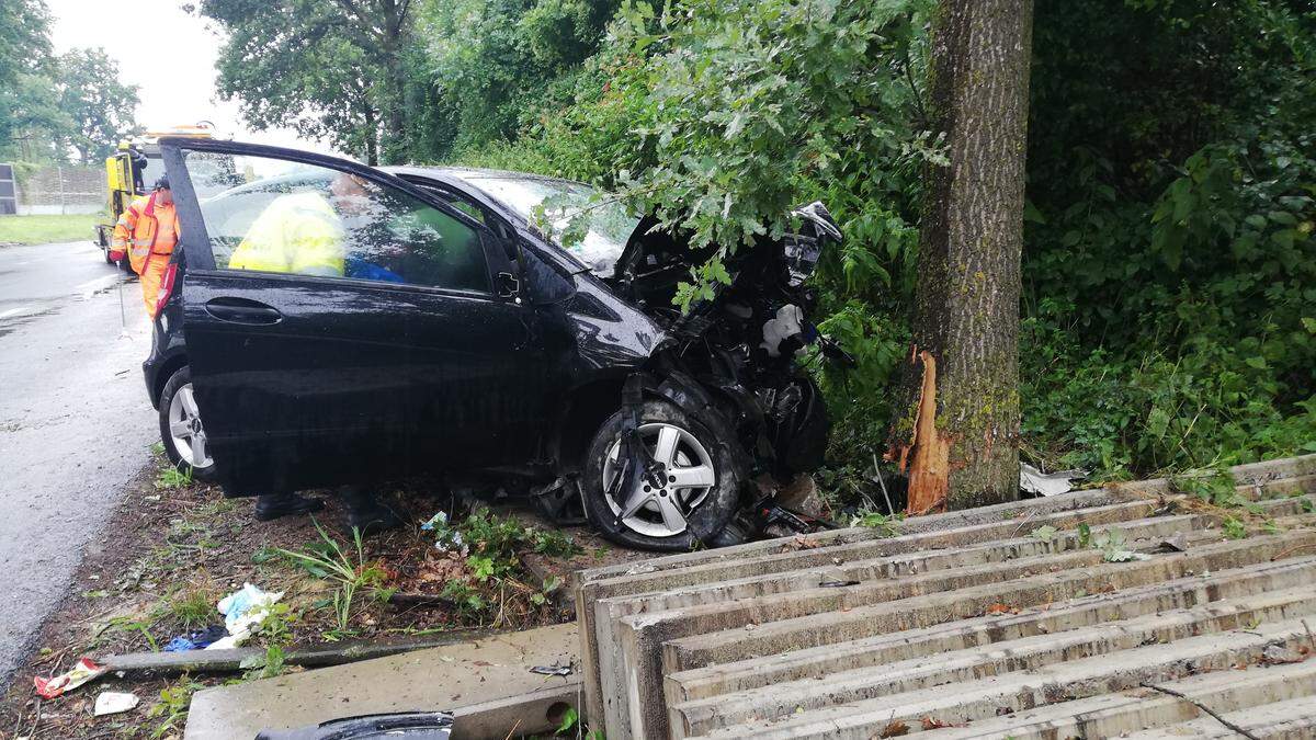 Der Unfallwagen wurde durch Zufall entdeckt