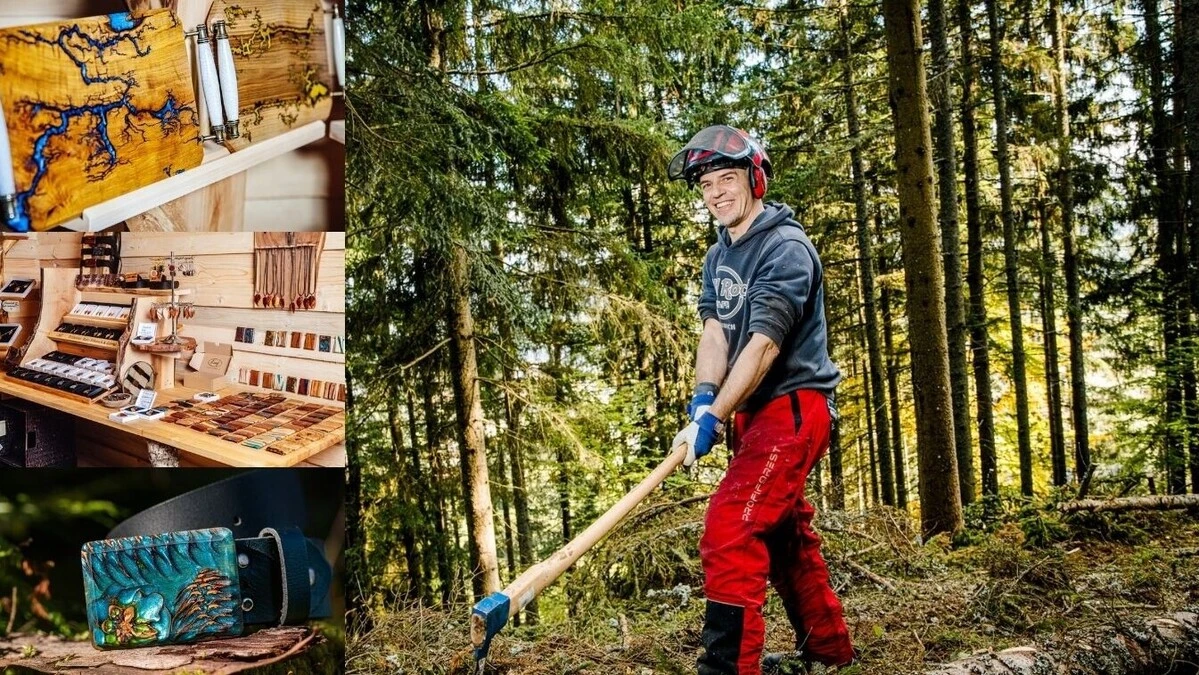 Marcus Wagner fertigt spezielle Holzprodukte an