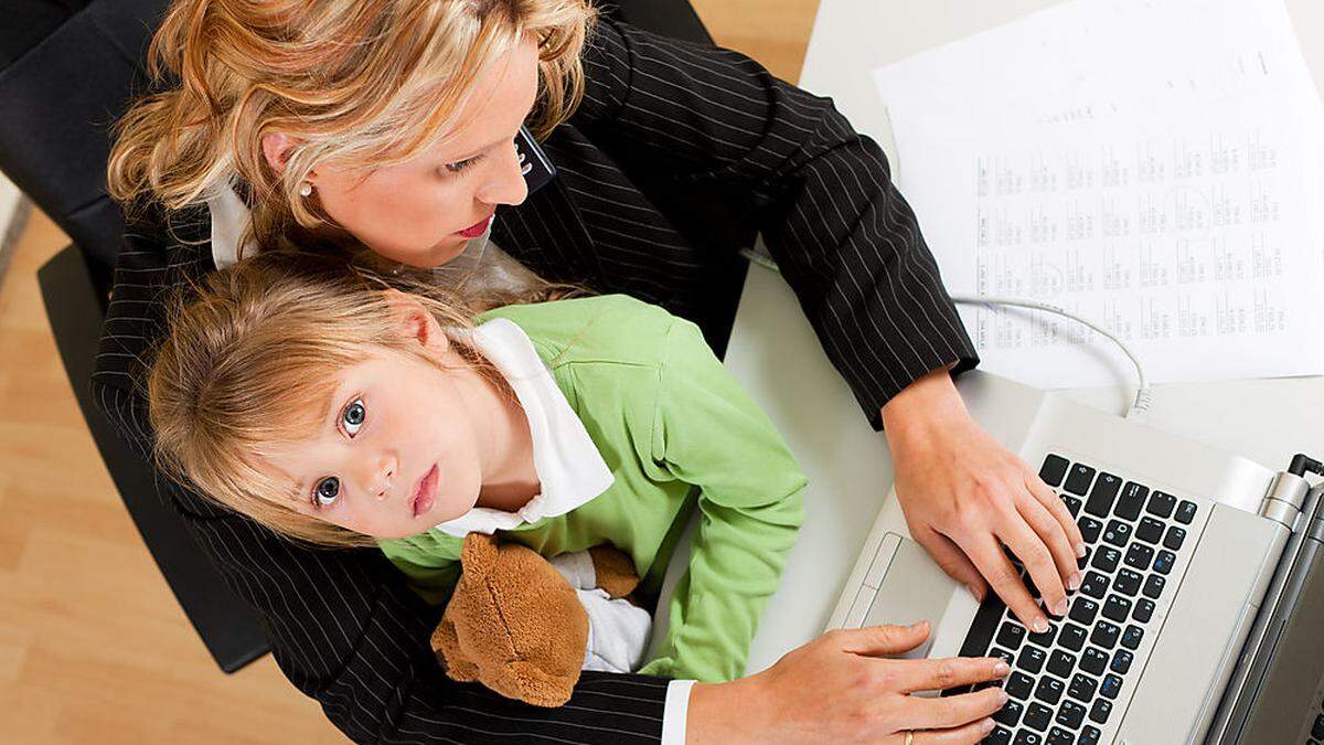 Arbeit und Familie? Für 42 Prozent ein Widerspruch. 