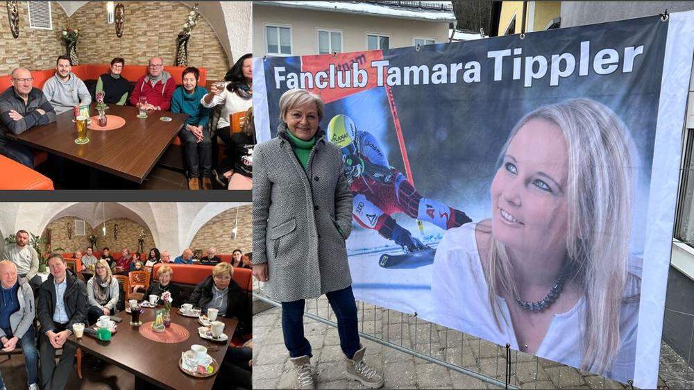 Mama Veronika drückte ihrer Tochter Tamara Tippler abseits des Fernsehgerätes in Mautern die Daumen, der Fanclub vor dem TV-Gerät