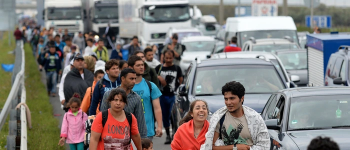 Anfang September machten sich rund tausend Geflüchtete zu Fuß auf den Weg von Ungarn nach Österreich
