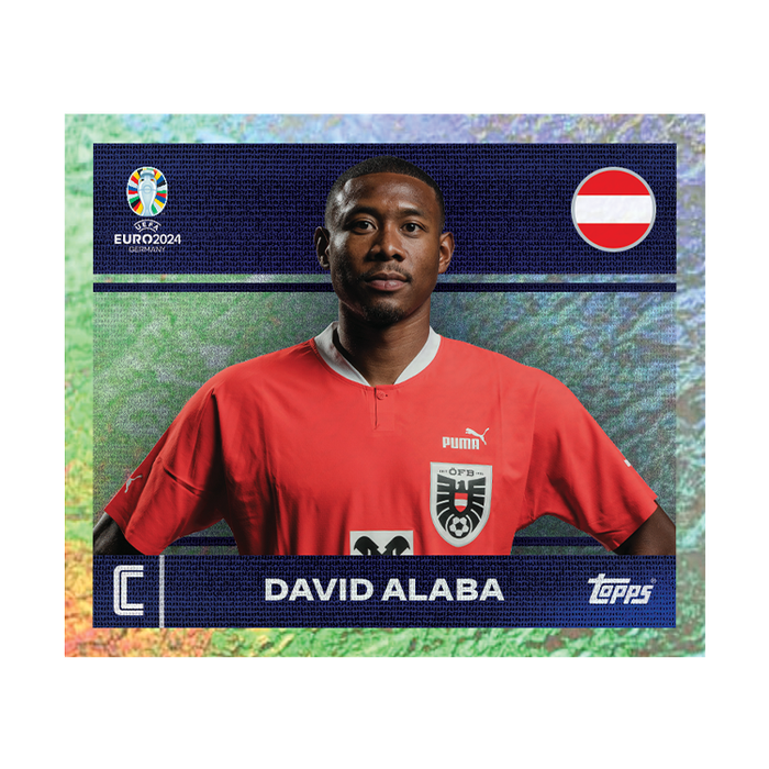 Österreich-Sticker mit David Alaba