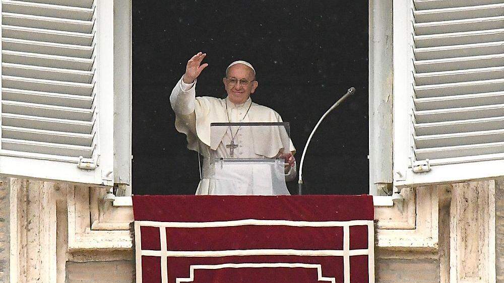 Papst Franziskus am Sonntag in Rom