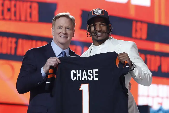 #5 Cincinnati Bengals Ja'Marr Chase (Wide Receiver/LSU)