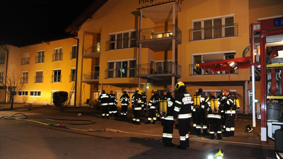 In einem Pflegeheim in Peggau brach in der Nacht auf Sonntag ein Feuer aus
