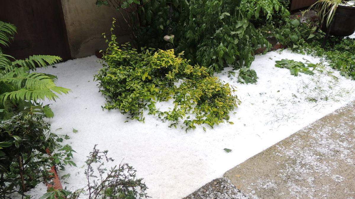 In Feldbach gingen am Nachmittag starke Gewitter nieder