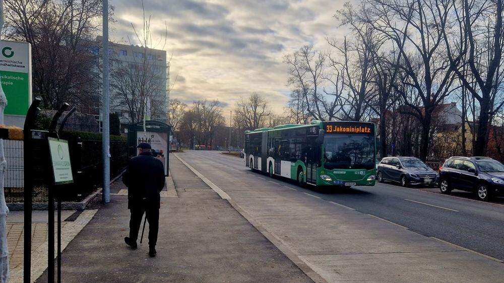 Marburger Kai: Wo derzeit &quot;nur&quot; Graz-Linien-Busse fahren, halten bald Regionalbusse