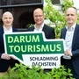 Präsentierten die aktuelle Studie zur Wertschöpfung durch den Tourismus in der Region: Studienautor Florian Schwillinsky (Economics Instituts für Wirtschafts- und Sozialforschung), Mathias Schattleitner und Herbert Kolb (Vorstandsdirektor der Raiffeisenbank Schladming-Gröbming)