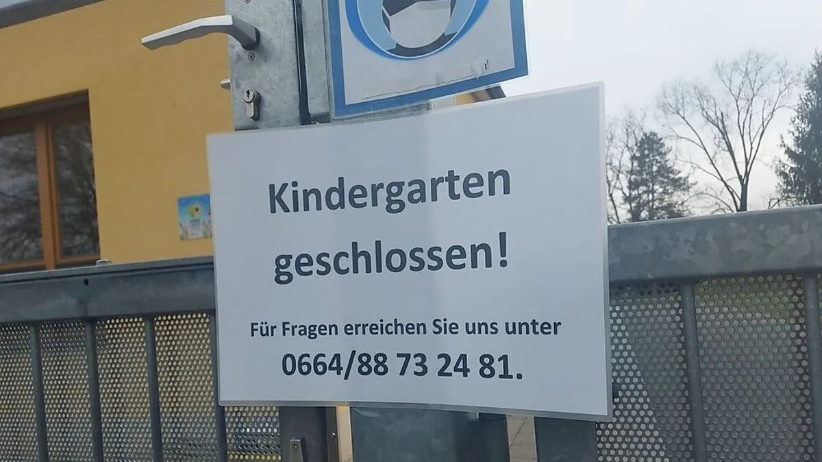Der Kindergarten der Stadt Fehring ist wegen zahlreicher Coronainfektionen geschlossen