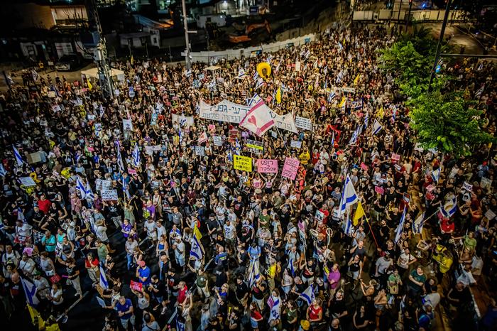 Demonstration in Tel Aviv | Israelis demonstrieren in Tel Aviv für einen Geiseldeal mit der Hamas