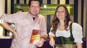 Die Wasnerin hat sich im Literaturbereich einen Namen gemacht: Hier Franzobel mit Gastgeberin Petra Barta