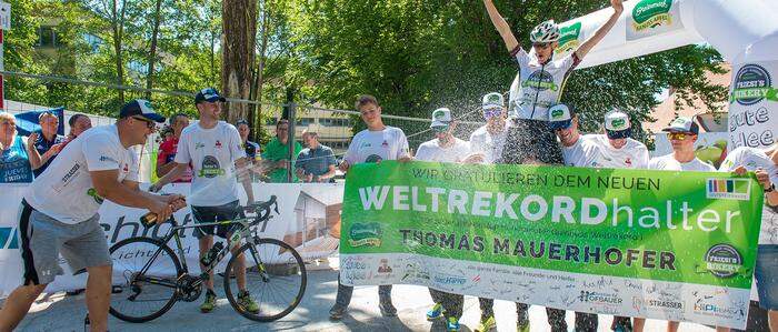 Thomas Mauerhofer radelte 2017 unglaubliche 192 Mal (!) von Anger hinauf nach Rabenwald