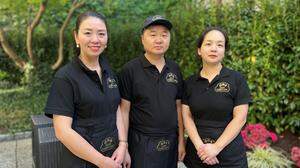 Das Team des Jade Gärtchen: Weiliu, Weijun und Jiona Wang 