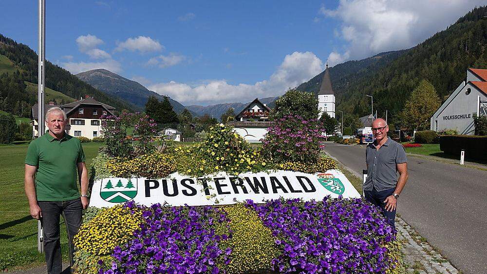 Federführend: Bürgermeister Julius Koini (links) und Gemeinderat Michael Kogler führen Pusterwald ins Rennen
