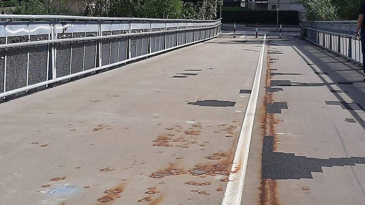 Die Winkelfeldbrücke zwischen der Leobener Innenstadt und dem Stadtteil Judendorf wird saniert