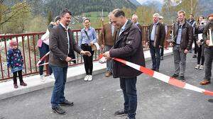 Vor einem Jahr wurde die Bichler Brücke von Bürgermeister Raimund Steiner eröffnet
