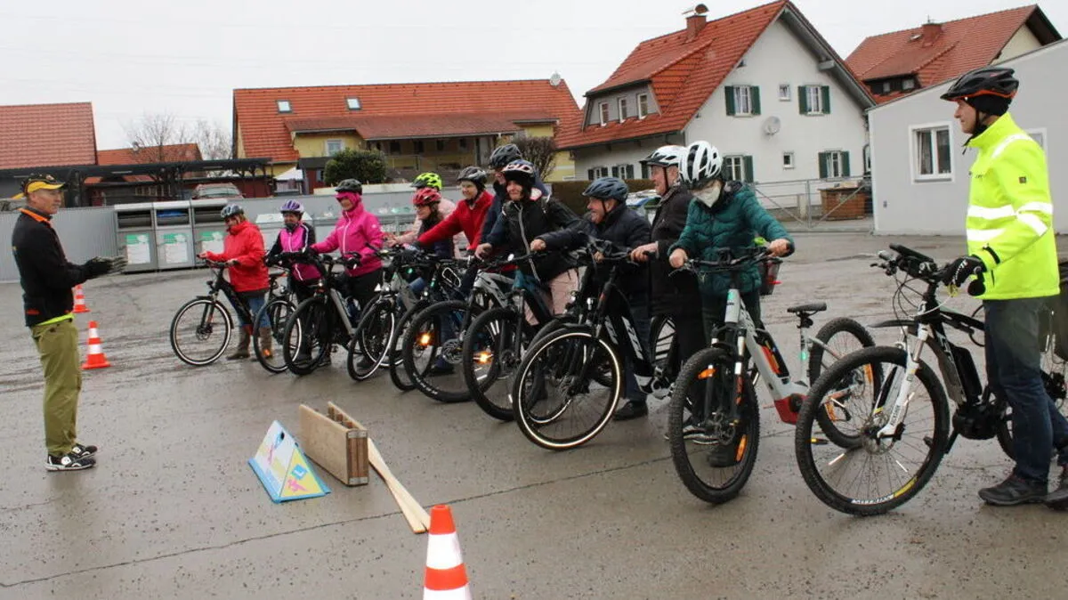 Groß war das Interesse am ersten E-Bike-Sicherheitskurs, der von den Naturfreunden Gleisdorf organisiert wurde