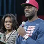 Michelle Obama und LeBron James