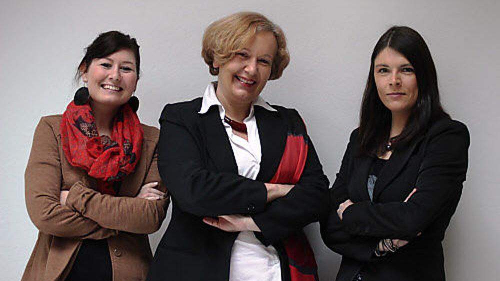 Nina Zmugg, Anja Weisi Michelitsch und Katrin Knaß