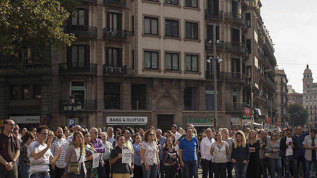 Protest gegen die Verhaftungen 