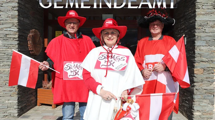 Start war vor dem Gemeindeamt in Gensau
