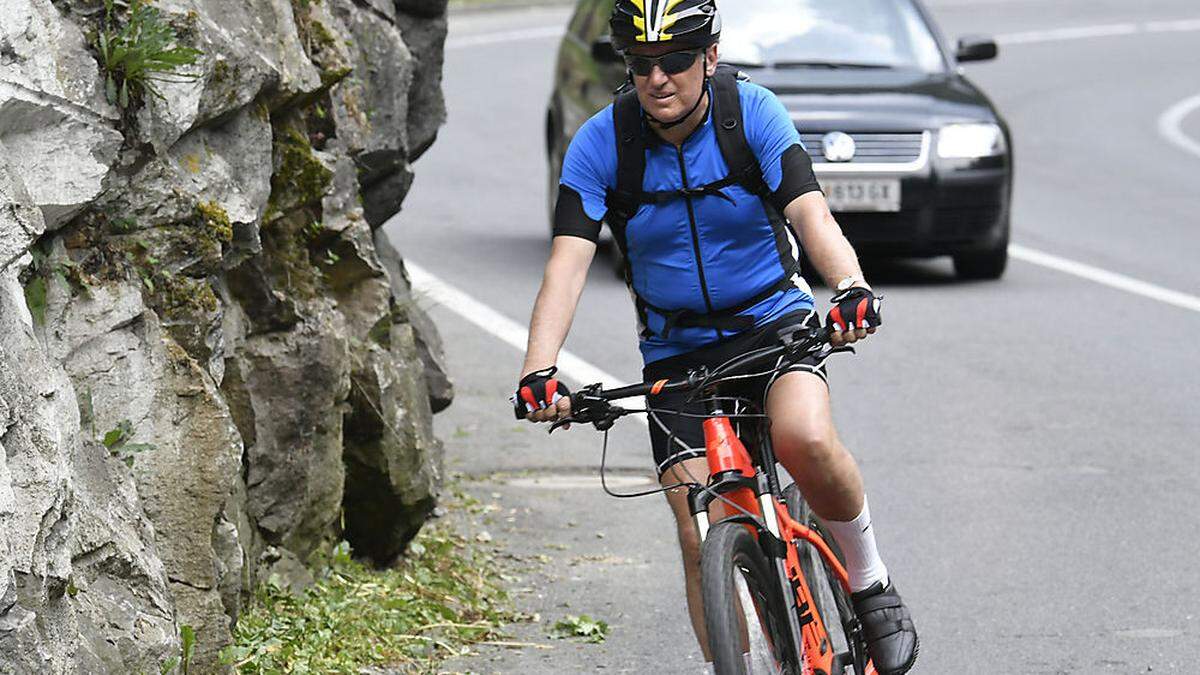 Jenes Risiko, das der Radweg durch die Schlucht darstellt, soll ab 2019 der Vergangenheit angehören