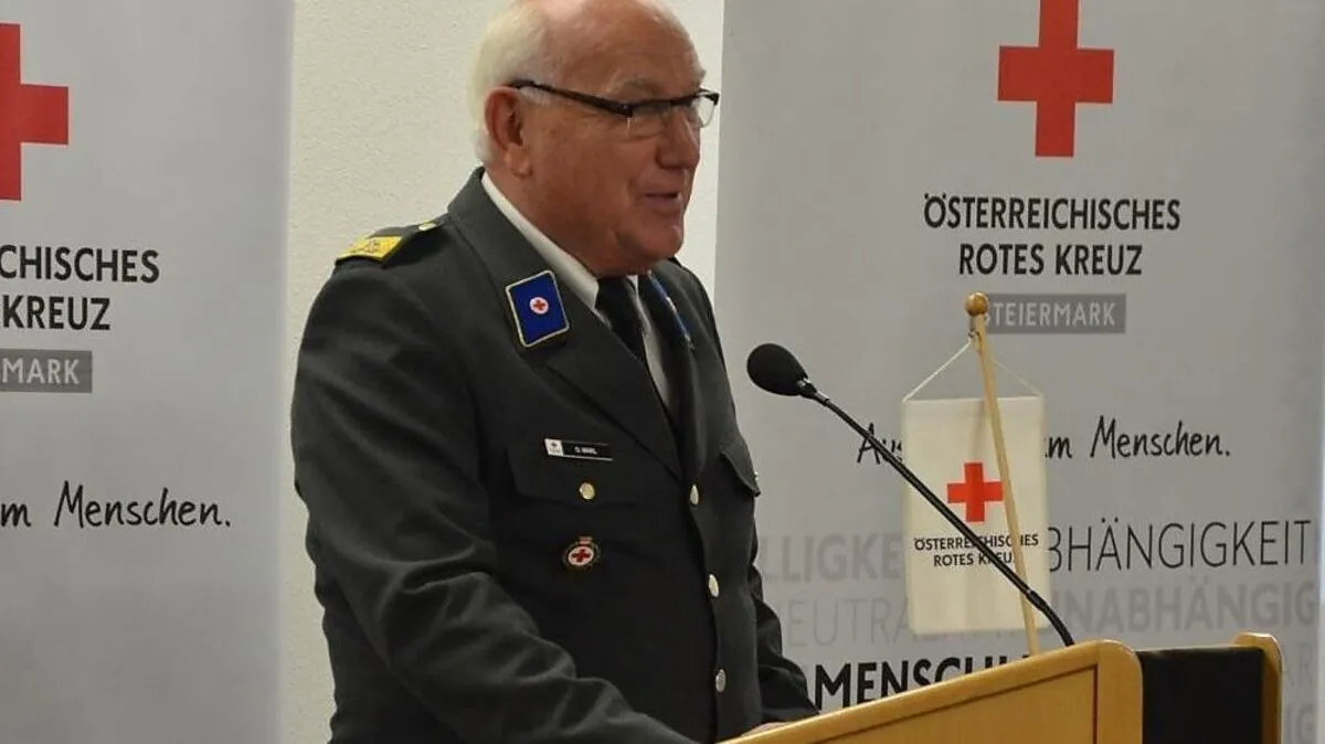 Otto Marl bei seiner Ansprache